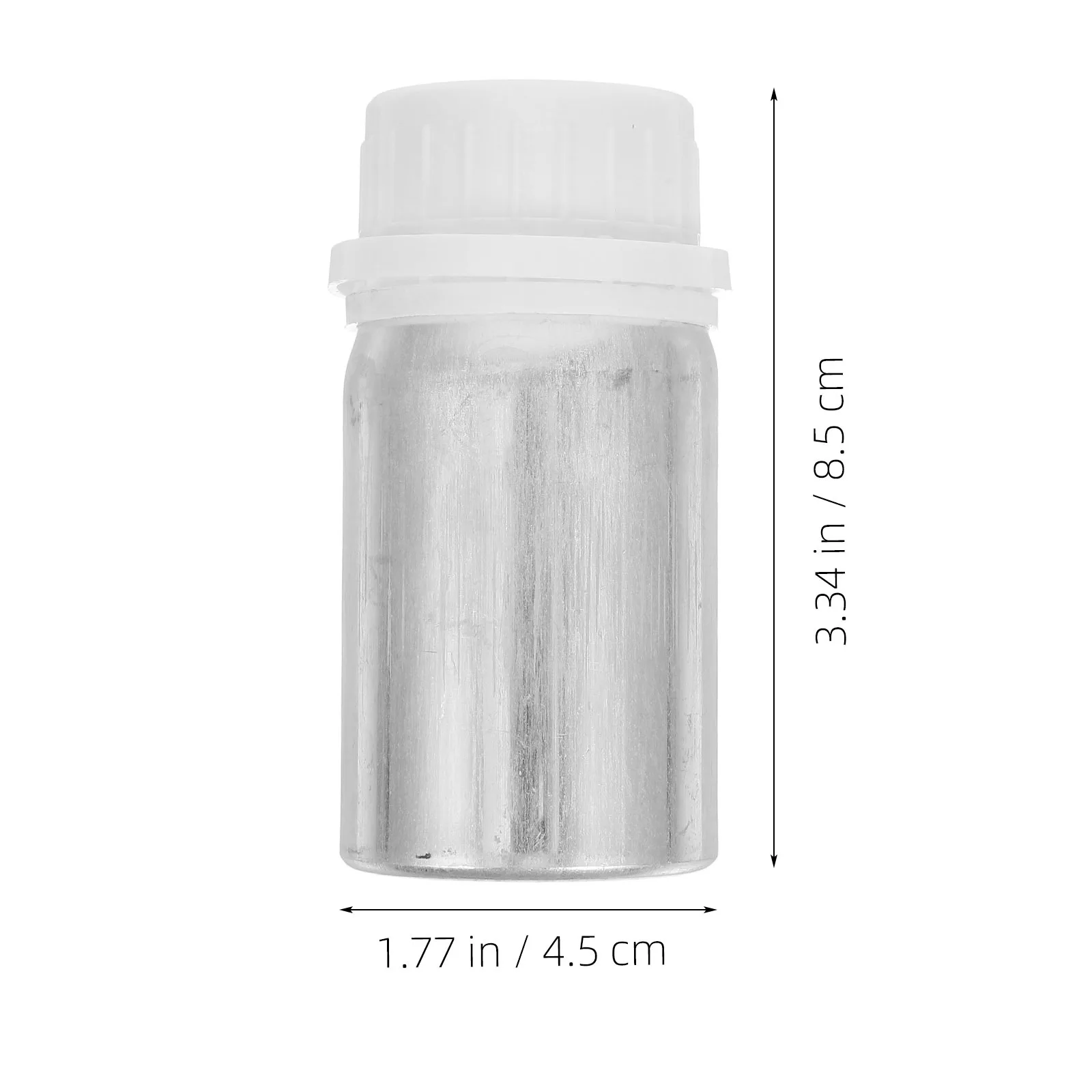 4 قطعة زجاجات كاشف بلاستيكية من الألومنيوم عينة حاويات تخزين السوائل مانعة للتسرب زجاجات المختبرات كاشف زجاجة فارغة