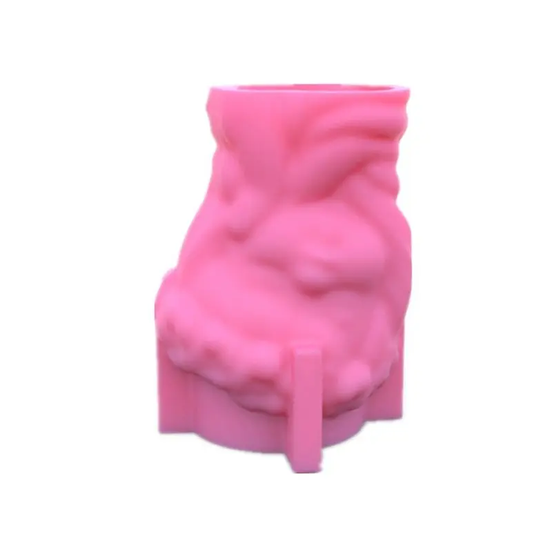 2025+ Handmade Girl Head Shaped Flower Pot UV Epoxy Mold Pen Holder Candle Holder Cement Pot Planter Resin Silicone Mould DIY