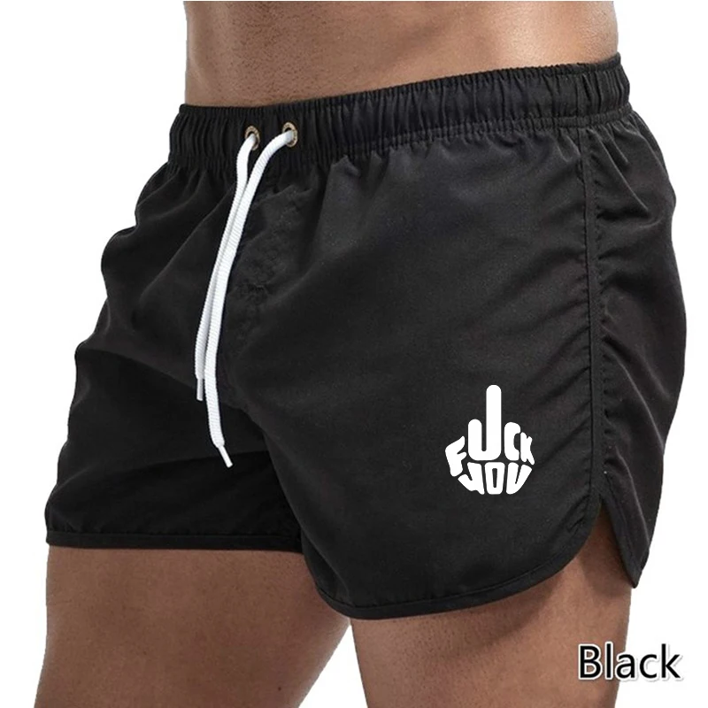 Gym shorts, men's running, breathable, soft tennis, workout clothes, shorts, leg length, lace up shorts
