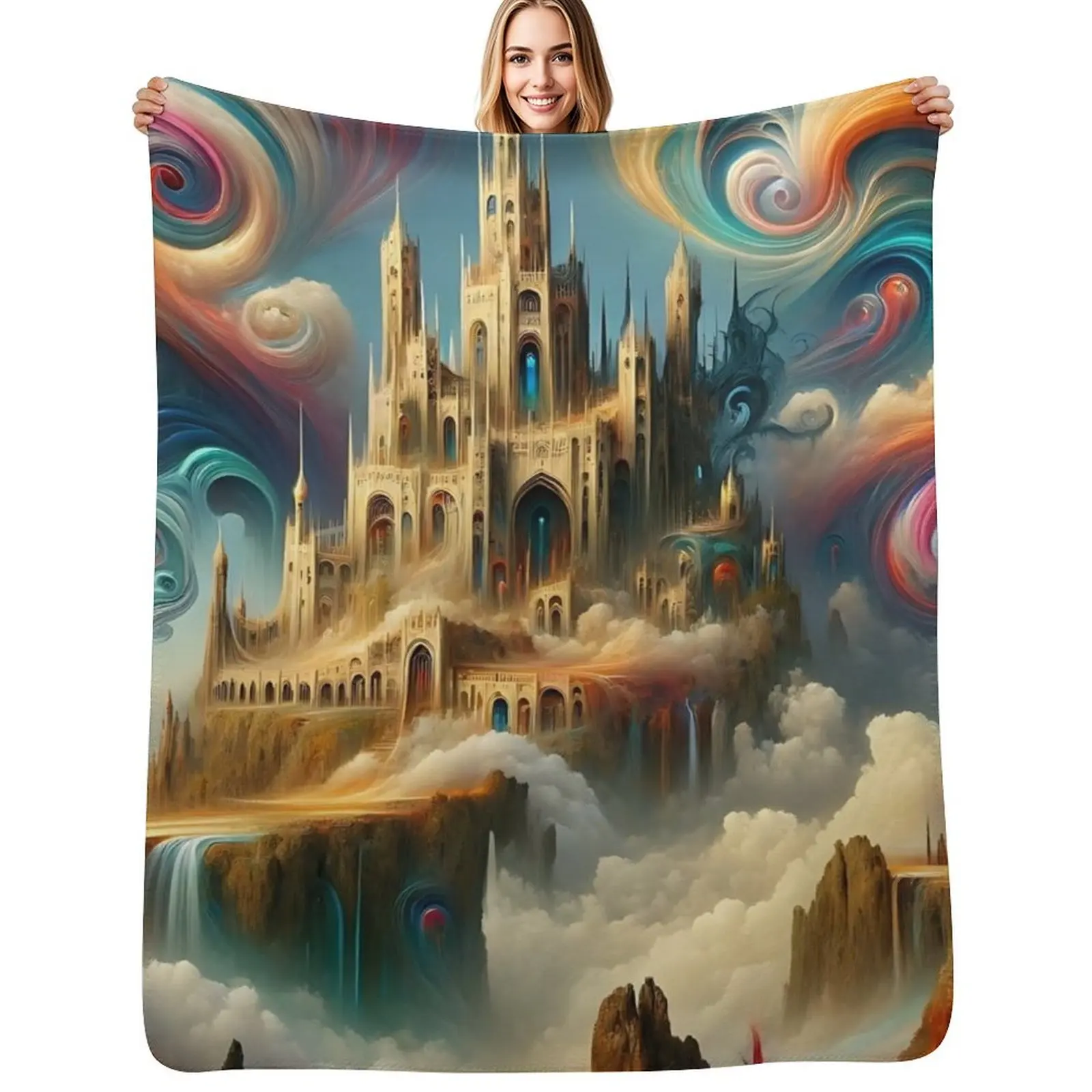 

In the Court of the Crimson King - King Crimson - Original Poster Design Throw Blanket Luxury Brand Tourist Thins Blankets