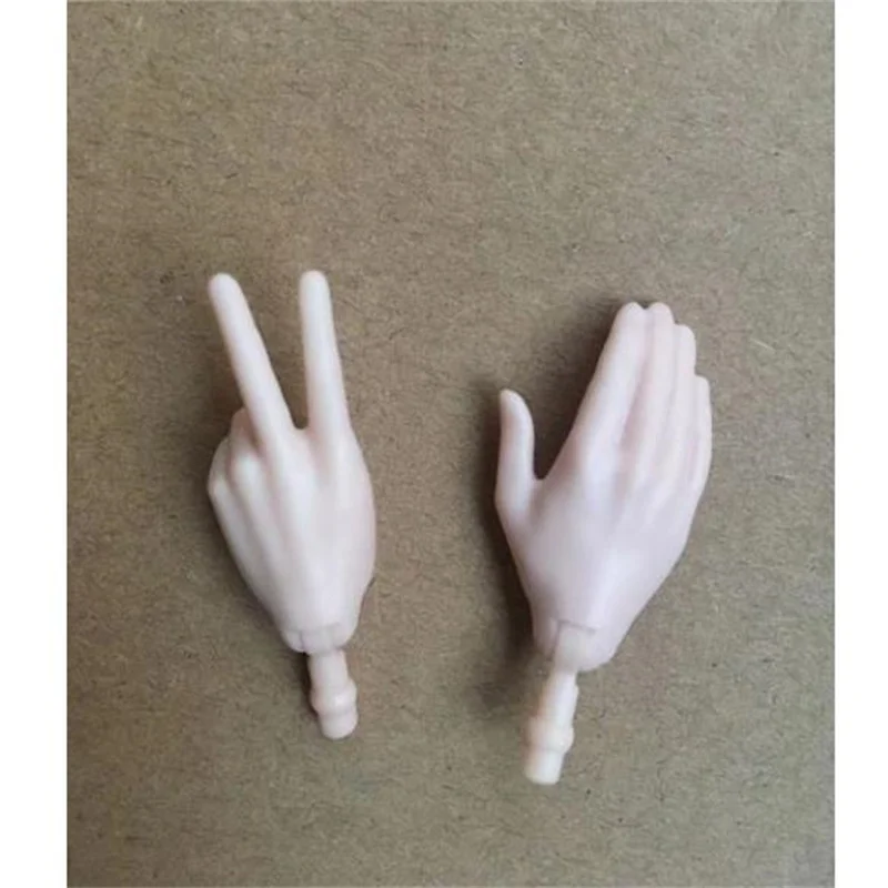 Original Doll Replacement Hands Feets Multi-Joints Yoga Body Hands Male Female Doll Accessories White Black Brown Beige Color