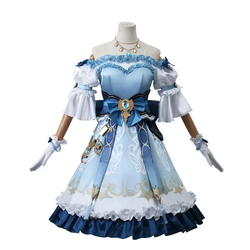 AinRob-Costume d'Halloween de Princesse Nilou pour Femme, Robe Luxueuse, Accessoires d'Uniforme, Perruque, Cosplay Animer, Genshin Impact