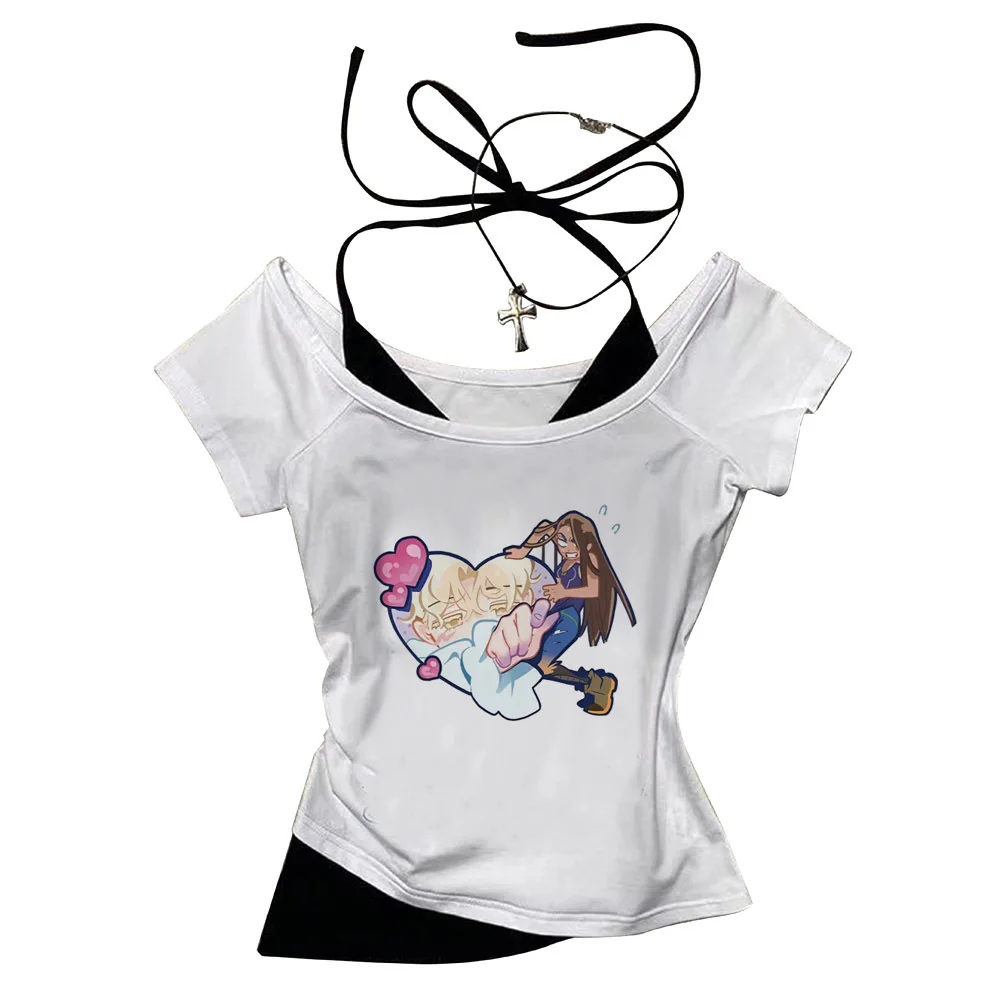 Alien Stage crop top girl meme alternative  japanese scene  anime t shirt y2k meme grunge 2000s