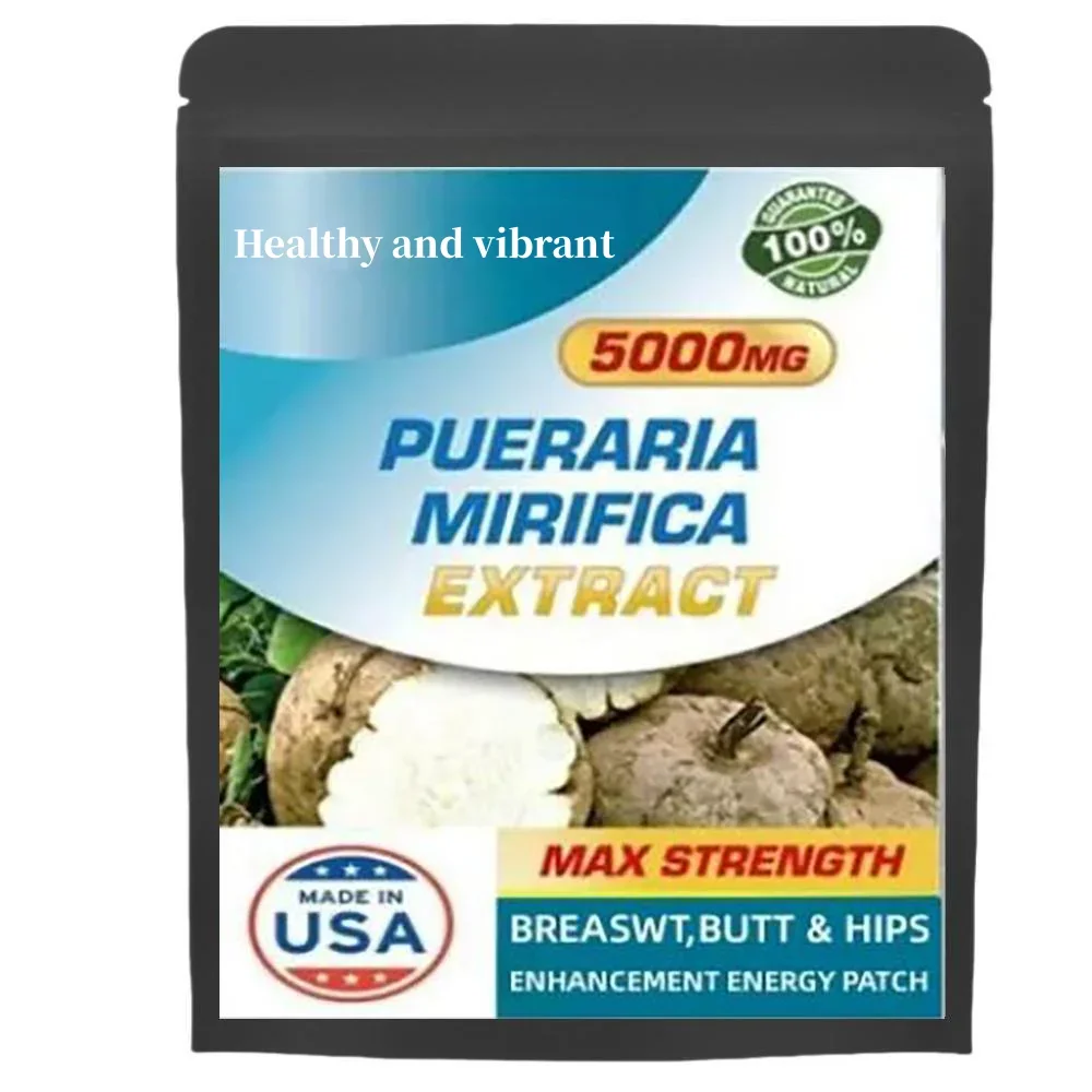 Más grande aumento de senos, glúteos y caderas complejo de extracto puro de Pueraria Mirifica - Aguaje, Maca en polvo 5000 mg 5 unids/bolsa