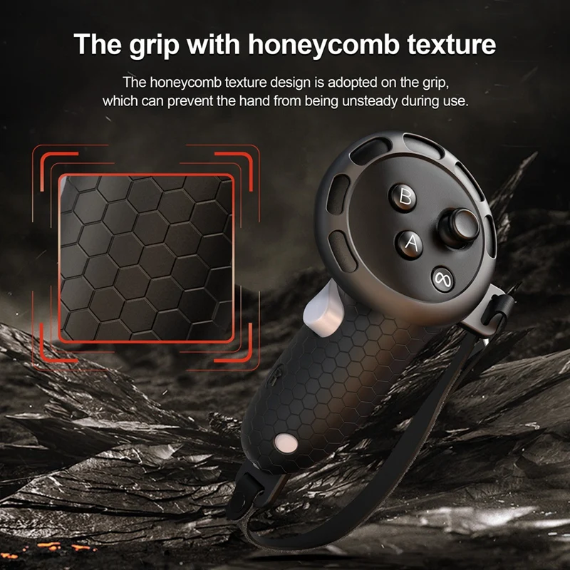 FFYY-Silicone Controller Grip For Oculus Meta Quest 3S Oculus Quest 3 VR Accessories Grips Cover For VR Touch Controllers