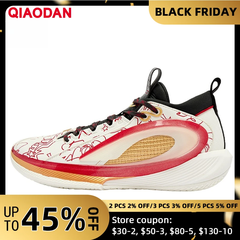 

QIAODAN Fengce 8 Low-top Actual Basketball Shoes 2025 Autumn Men's Sneakers Non-slip Wear-resistant Sports Shoes QDA013251111