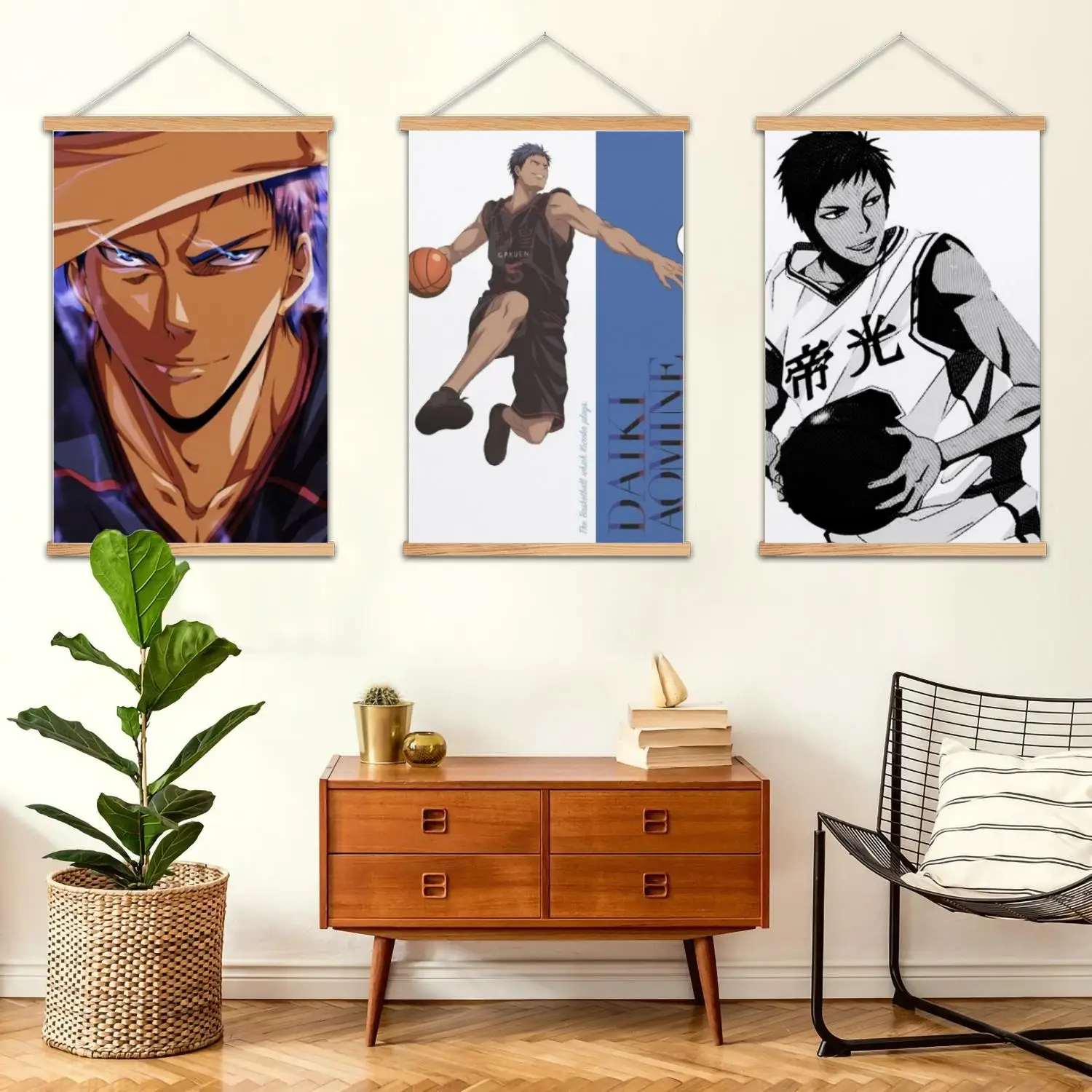 aomine daiki Framed Wall Painting Canvas Art Poster, Wall Art  Modern Family Bedroom Decor Posters,Decorative painting
