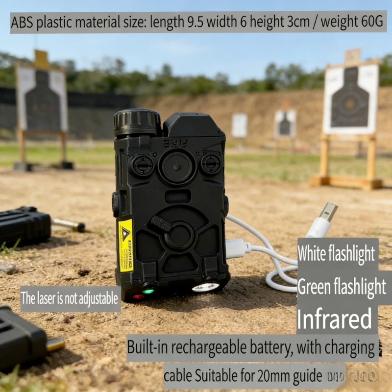 

Многофункциональный лазерный модуль OGL: красный лазер, фонарь и фонарь для выживания, крепление на 20-мм планку, зарядка через USB для страйкбола, охоты и тактических игр