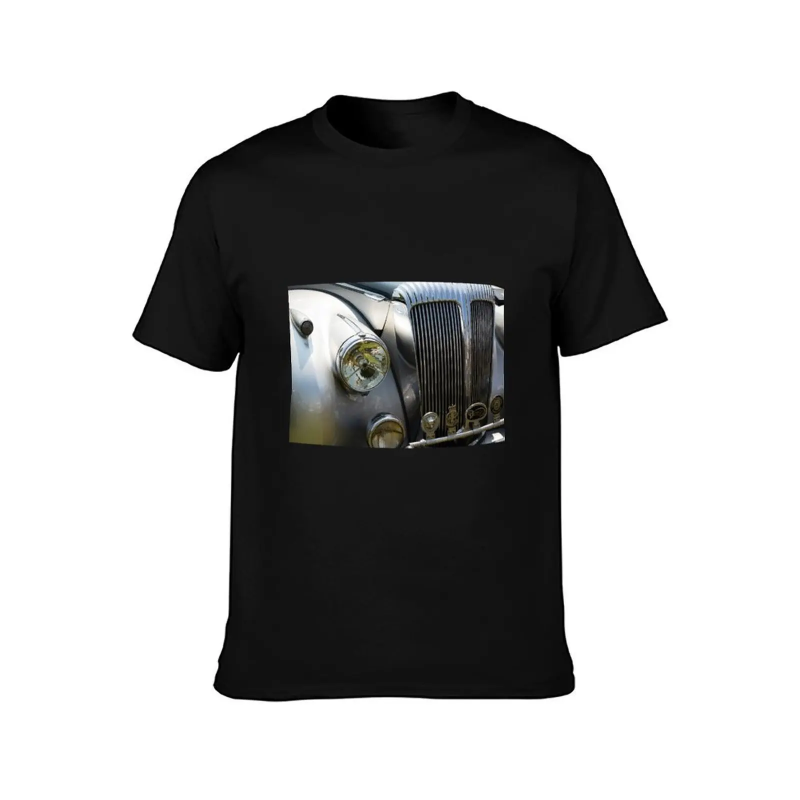 A 1952 Daimler DB18 Consort T-Shirt, Summer Casual Cotton Tee, Oversized Streetwear Tops, Vintage Graphic Print, 100% Cotton