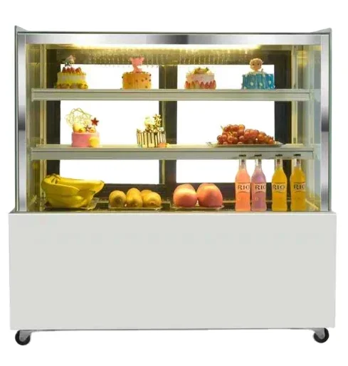 

# Раздвижная стеклянная витрина для тортов Холодильники Красивая морозильная камера для демонстрации тортов