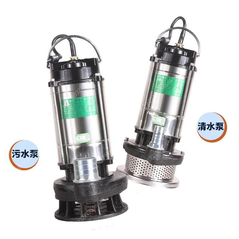 

220V Float Type Stainless Steel Submersible Pump Agricultural Sewage Pump Household Agricultural Car Wash Sump Pump