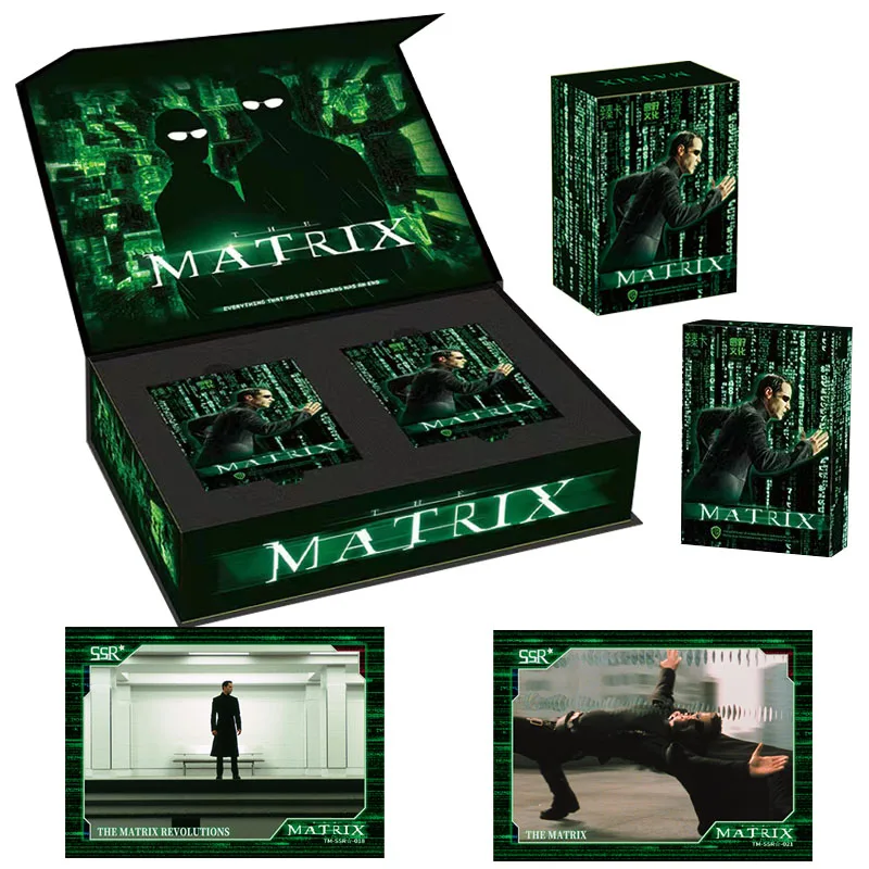 Movie The Matrix Original Peripheral Collection Cards Booster Box Neo Character TCG Game Playing Card Toy Children Birthday Gift