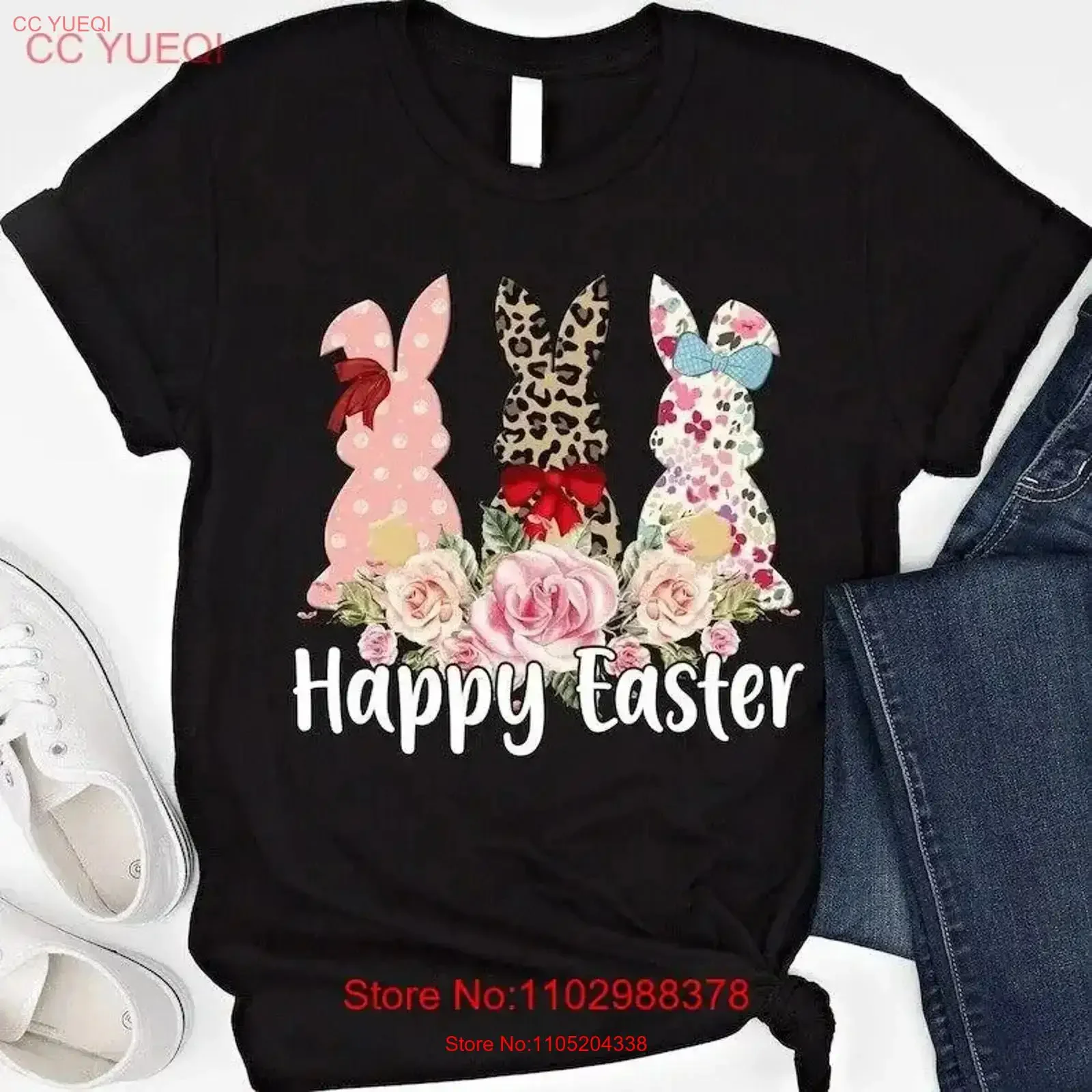 Easter Bunny Peeps T Shirt Cute Kids Toddler P vintage Washed fashion Breathable Slightly streetwear homme graphic vintage