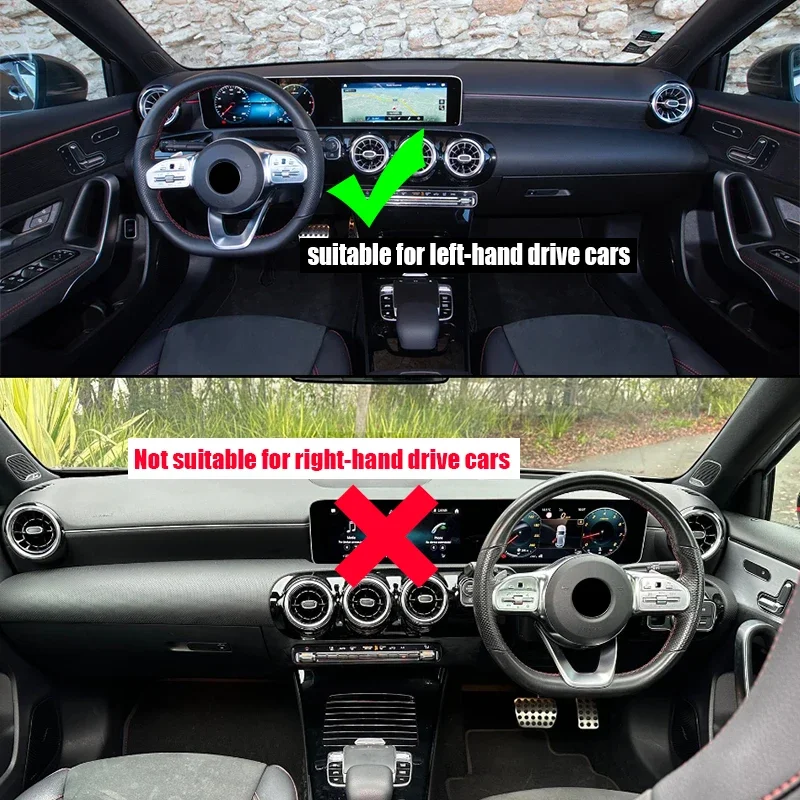 For Mercedes-Benz CLA-Class 200 250 180 d 220 X118 C118 2020-2024 Devils Corner Rearview Mirror Protection Frame