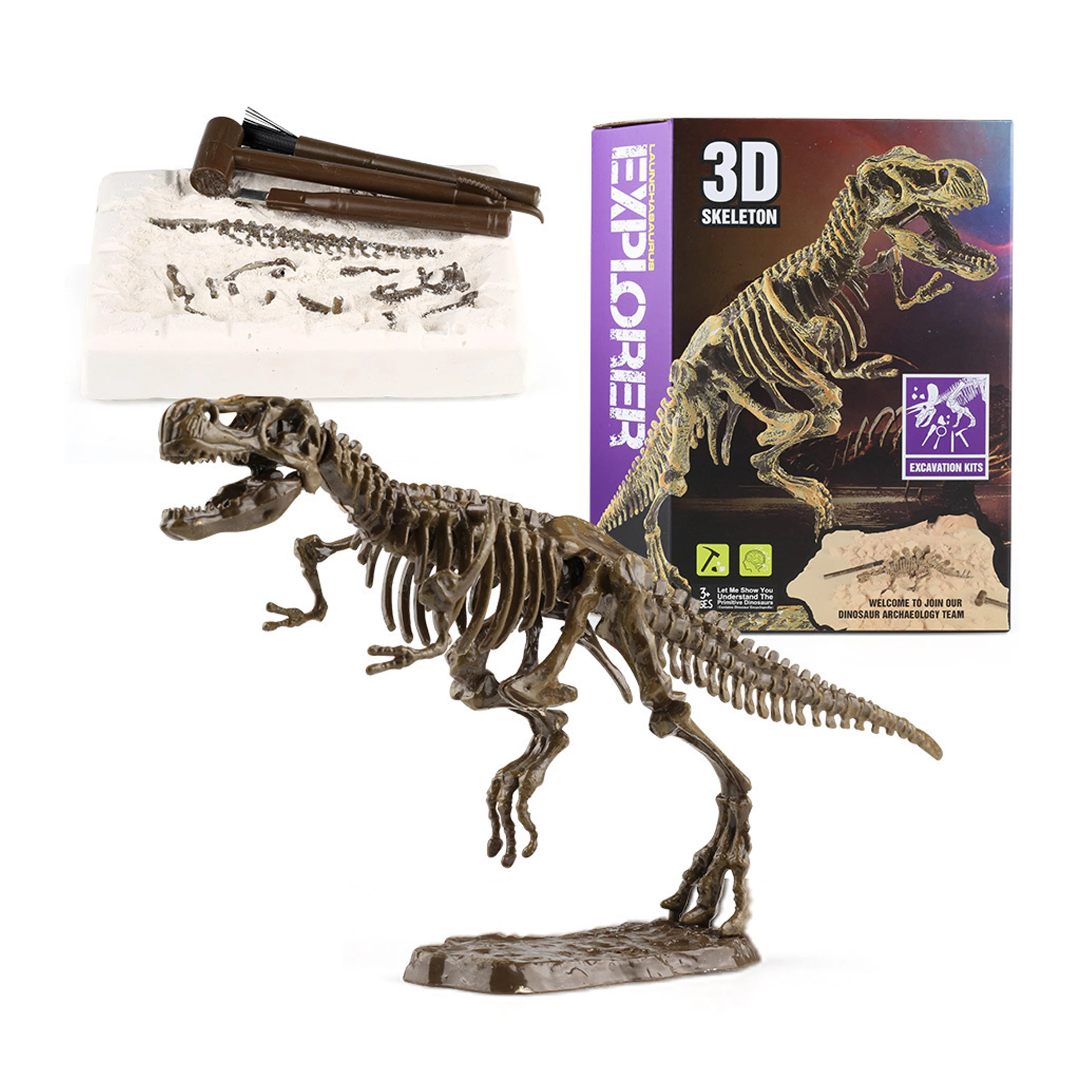 

Jurassic Dinosaur Fossil Excavation Kit: Fun Educational STEM Toy for Kids,Interactive Learning & Discovery for Dino Enthusiasts