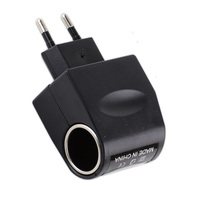 DC 12V 0.5A 500mA Car Cigarette Lighter Adapter AC 110V/220V Auto Inverter 12 Volt Car Power Adapter Supply Charger EU Plug