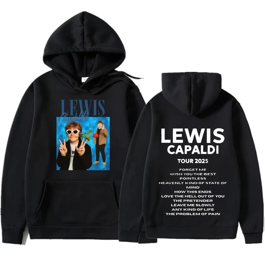 

Lewis Capaldi2025 World Tour: стильная уличная одежда на осень и зиму, удобные, повседневные и спортивные толстовки и свитшоты