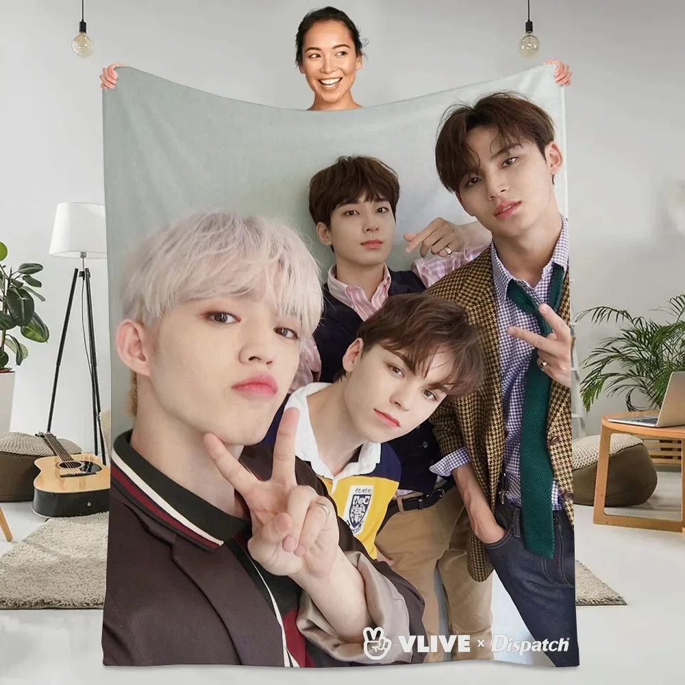 Seventeen Kpop Jakarta Thick Blanket for Winter Sofa Blankets & Throws Bed Throw Fluffy Plaid Beach Towel Home Interior Knee Nap