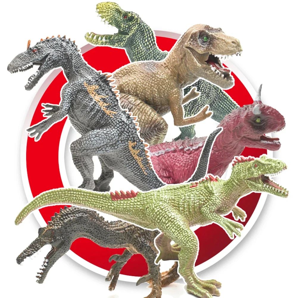 Mini dinosaurio de 2/4 piezas para niños, juguetes educativos, figuras pequeñas de animales de simulación, regalo