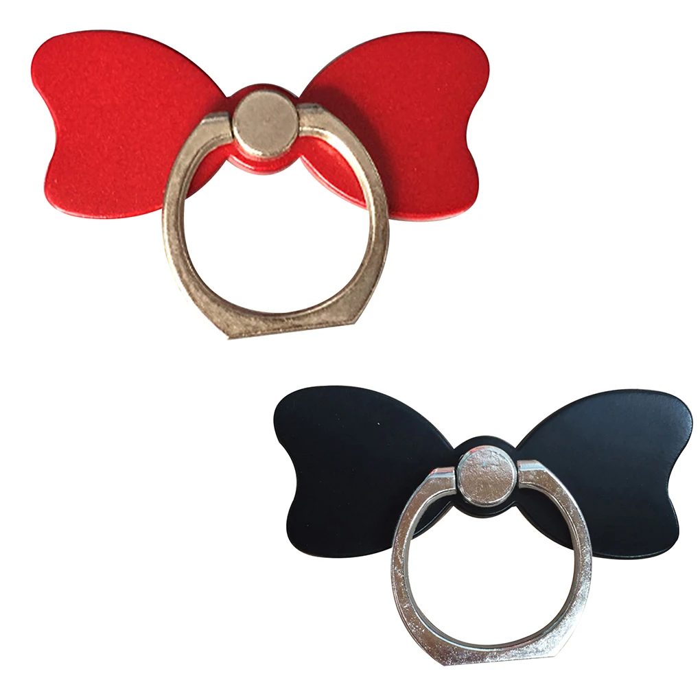 Bow Cell Phone Ring Holder, Stand Mobile Kickstand, Mesa de mesa, Anti Drop
