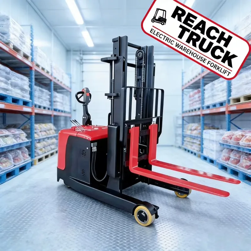 Three Way Turret Stacker Electric VNA Forklift 1.5 Ton 11m Lift Battery Powered Electric Direct From China Factory for Logistics