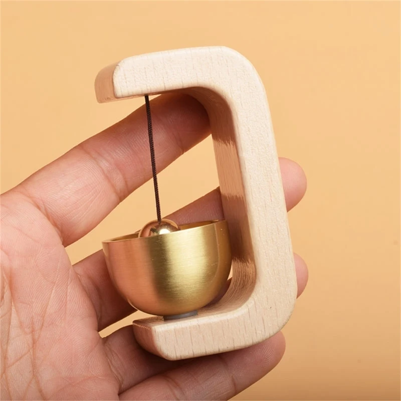 Traditional Japanese Wooden Wind Bells Doorbell for Home Entry Gift for Family Doorbell with Pleasant Ringing for Coming