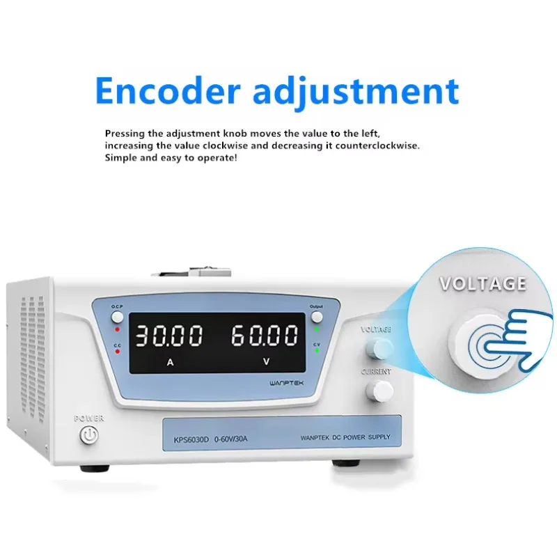 60V/30A 1800W Adjustable Laboratory Power Supply for Electroplating Battery Aging Technology Research and Development