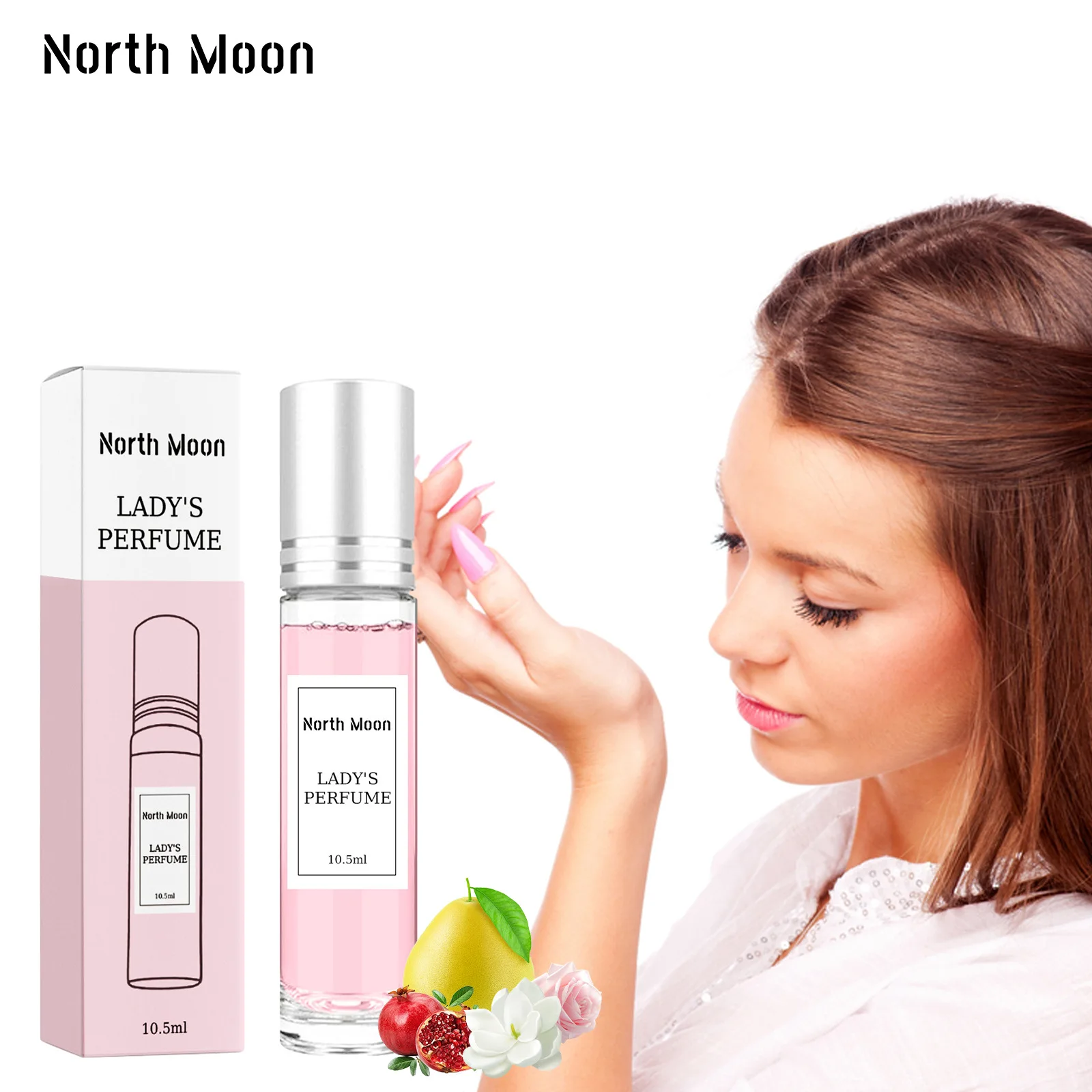 North Moon Lady\'s Perfume Natural and Fresh, With Fragrance, Refreshing and Lasting, Ladies\' Niche Perfume Essential Oil Perfume