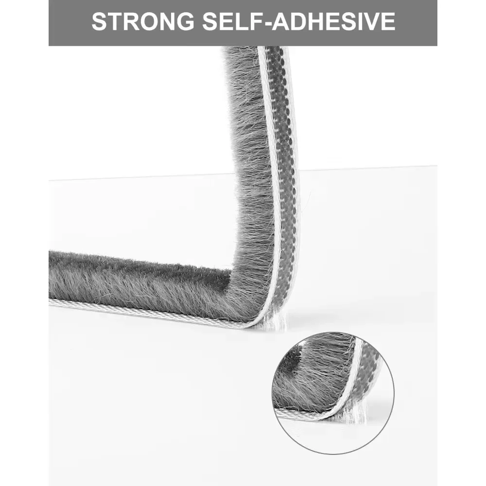 Door and Window Seal 32.8 Feet, Self-adhesive, Strong Adhesion, Sound Insulation, Wind, Dust