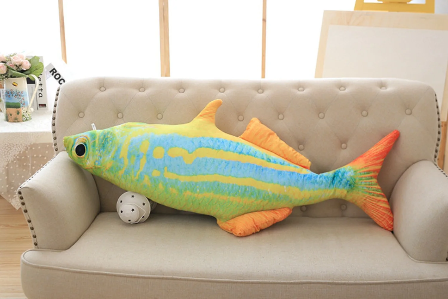 

big creative plush Tropical Fish toy stuffed colourful fish design pillow gift about 120cm 2952