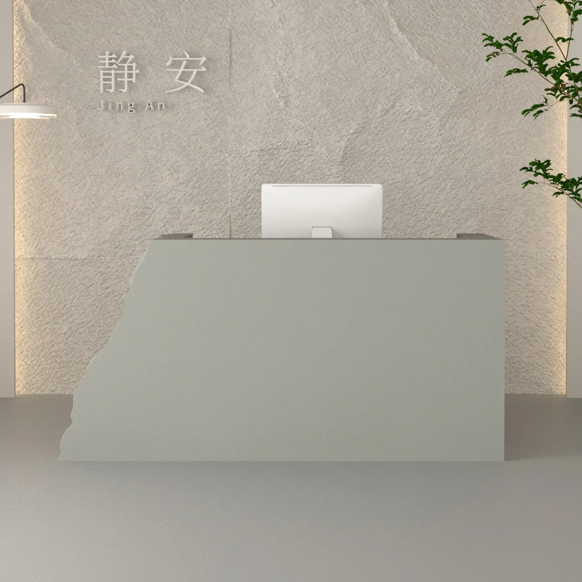 

Special-shaped Customization Pink Gold Small Led Marble White Hotel Reception Desk Counter Bancone Reception Reception Desks