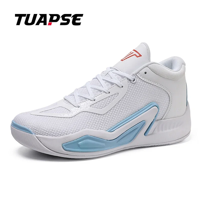 TUAPSE Mesh Men's Running Shoes Fashion New Designer Breathable Lightweight Mesh MD Sole Non-Slip Casual Men's Sneakers White