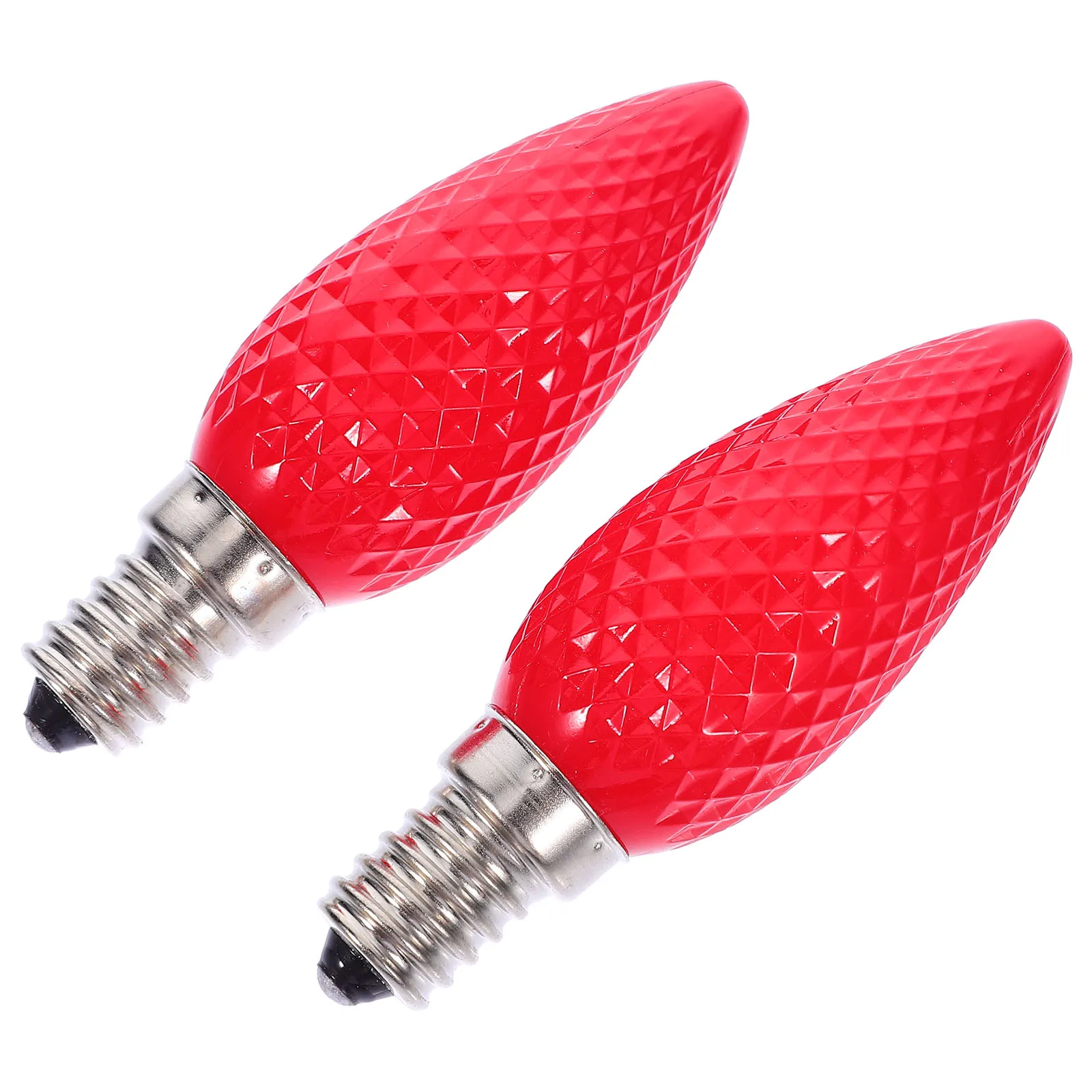 

2 Pcs LED Bulb E14 Diamond Pattern Colored Light Bulbs Christmas Decorative Strawberry Pineapple Shape SMD