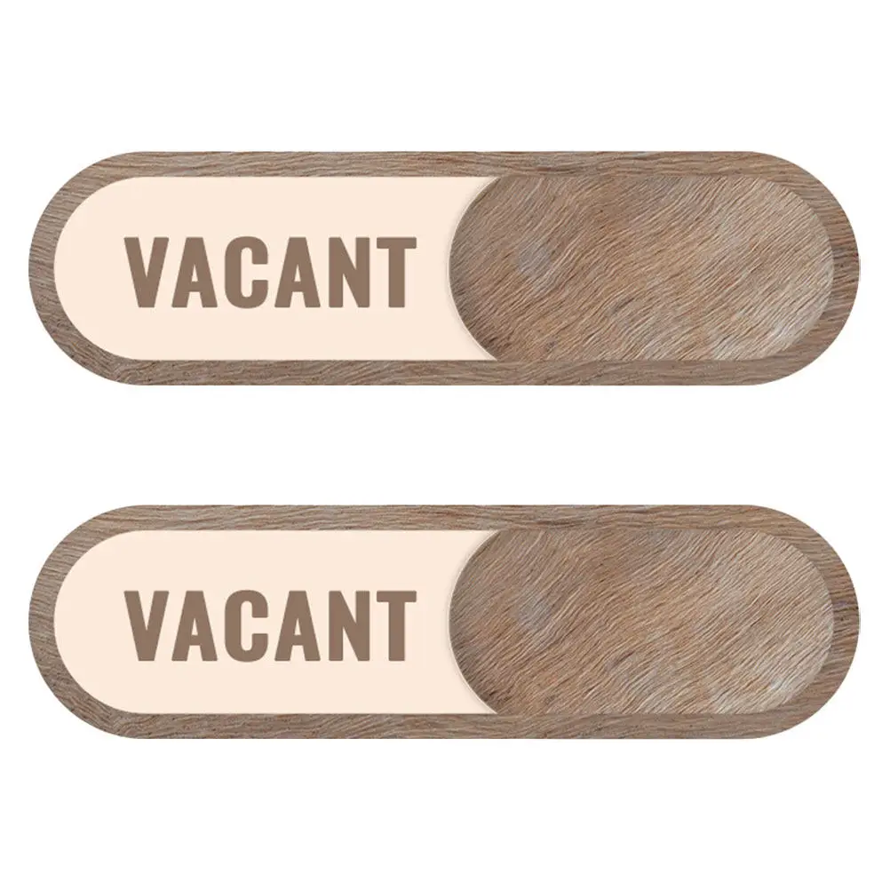Reserved Sign Slider Privacy Door Indicator Acrylic Smooth Surface Adhesive Office Bathroom Meeting Room Occupied Do Not Disturb
