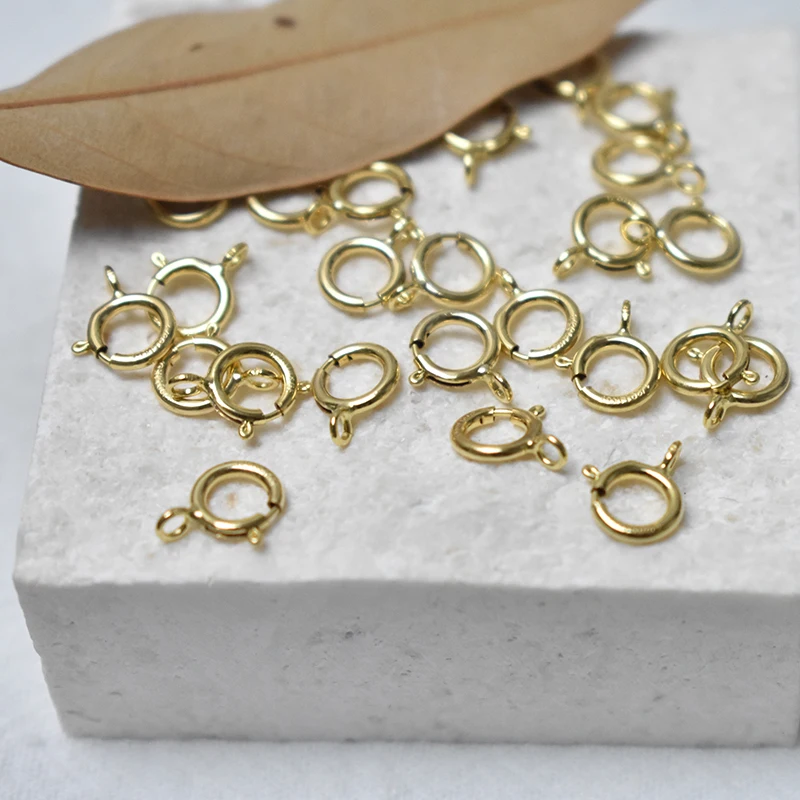 14K Goldfilled Federringverschlüsse Haken Großhandel Zubehör für Armbänder Halsketten Herstellung Handgemachte Schmuckherstellung – Detail 13