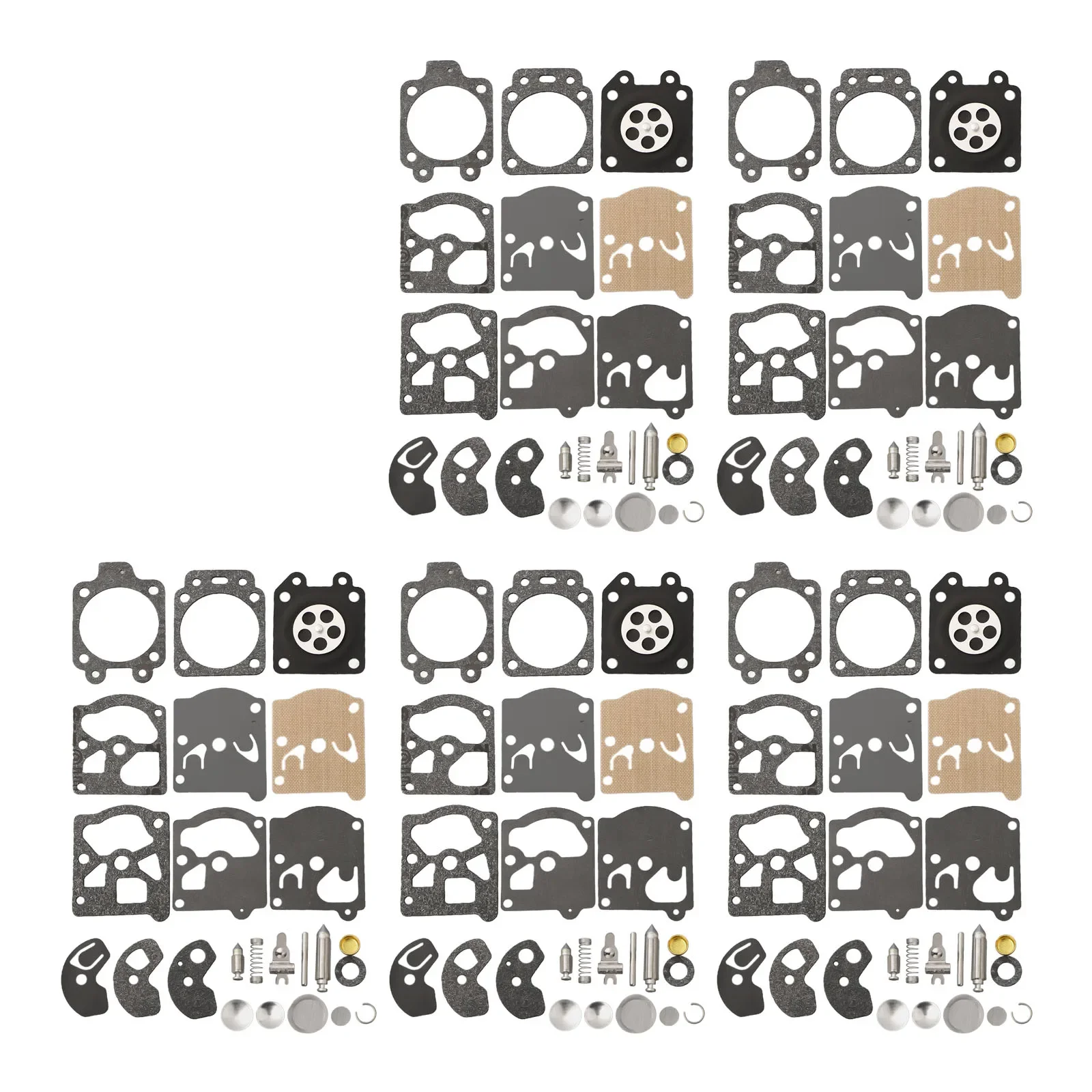 5 Pack Carburetor Diaphragm Seals Repair Kit for K10For WaT Compatible with For Wa and WT Carburetors Including D10 For WaT