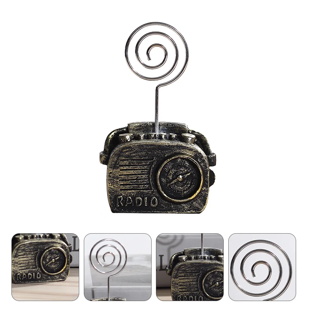1 шт., ретро-телефон, радиообразная форма, зажим для карточек, держатель для заметок, идеально подходит для декора свадебной вечеринки, зажим для карточек, зажимы для фотографий