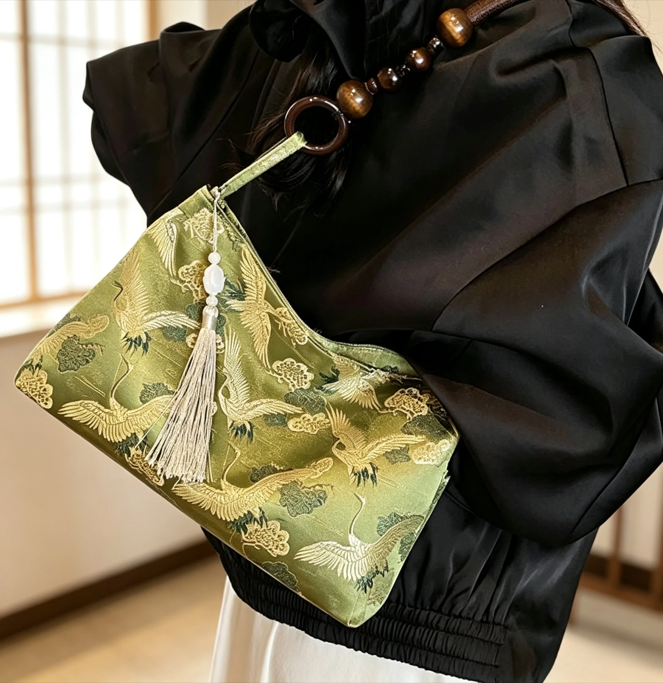 Nova Bolsa de Ombro Feminina E - Embroidery Fish avaliação e preço