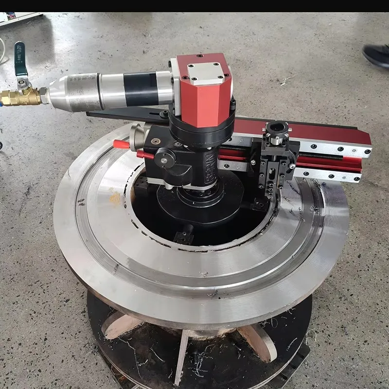 FLS-610 Automatic Gear-Driven Flange Facing Machine for Chamfering Pipes New Condition for Construction Industries