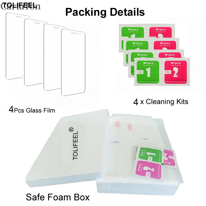 4 pezzi di vetro temperato per Google Pixel 9 8 Pro 8A 7 7A 6 6A 5 5A 4A 4 XL 3 9H pellicola protettiva trasparente per schermo