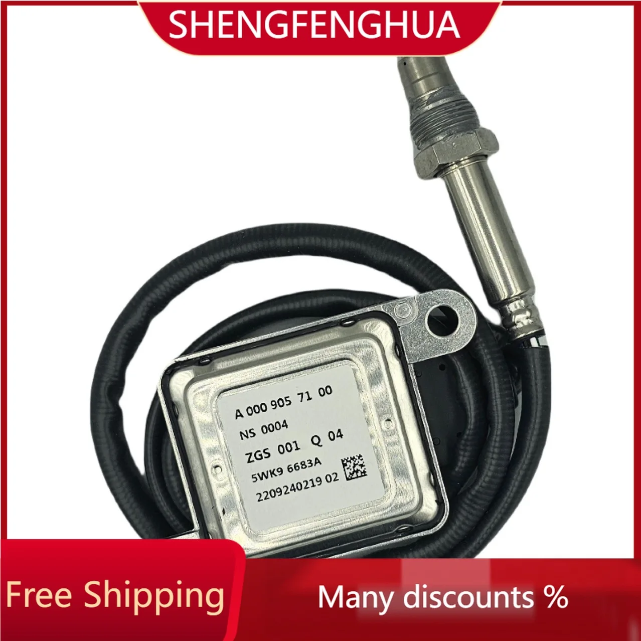 SHENGFENG HUA Free Shipping A0009057100 5WK9 6683A For BENZ Mercedes-Benz Flat Five-pin Nitrogen Oxygen Sensor 12V SHENGFENGHUA-