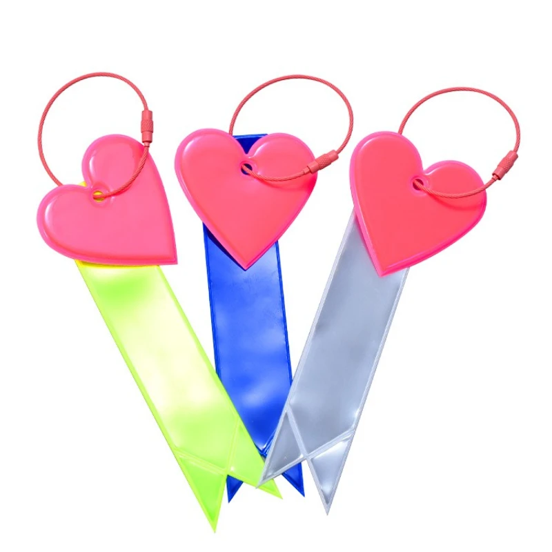 

Safe Reflective Keychain Bag/Backpack Pendant Car Ornament Reflector for Adults Kids Night Riding Safety Accessory