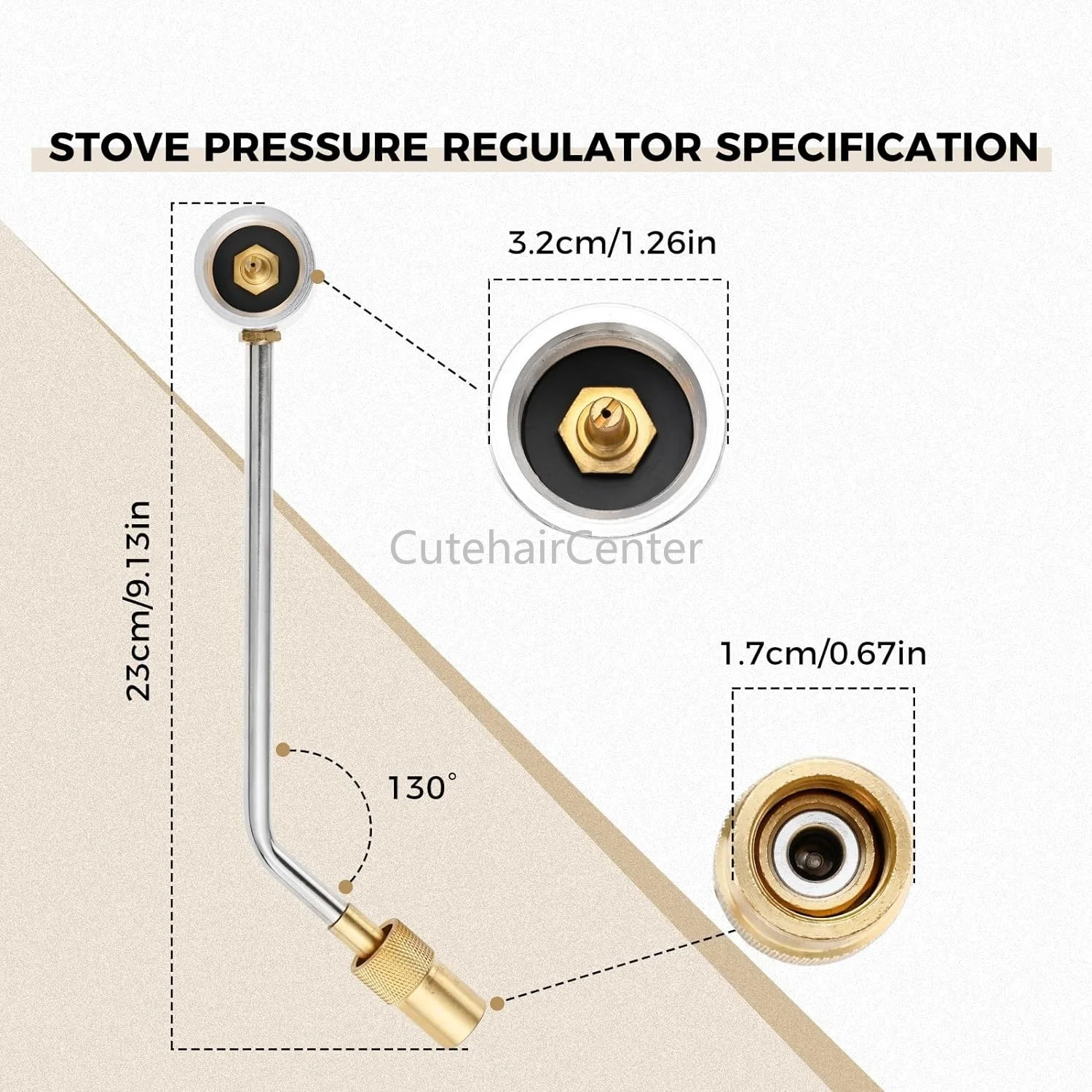 1LB Propane Gas Pressure Regulator Replace ‎Stansport Camp Stove Tube to 1 Pound Cylinder for Camp Chef Everest Grill 189-100