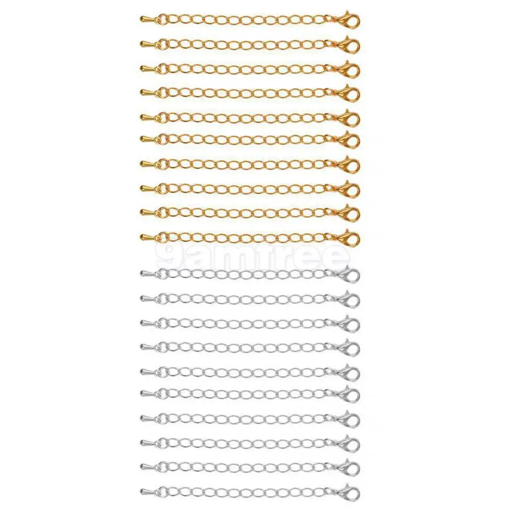 1 of Gold/ Necklace Extenders Jewelry Extension Chain 75 Mm