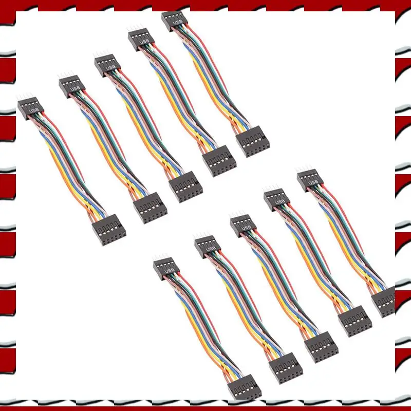 T35C للوحة الأم لينوفو إلى كابل محول الهيكل العادي، كابل تحويل USB 9-Pin Revolution 11-Pin أنثى 24AWG، 10 قطعة