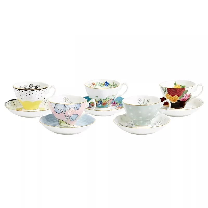 Centennial series coffee cup and saucer gift box British tea set