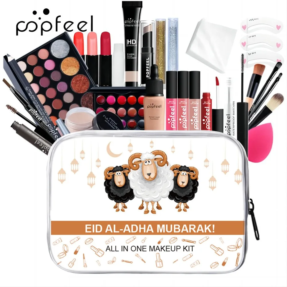 POPFEEL All In One Makeup Kit for Women Full Kit Set, All in One Makeup Sets Include Eyebrow Eyeliner Eyeshadow