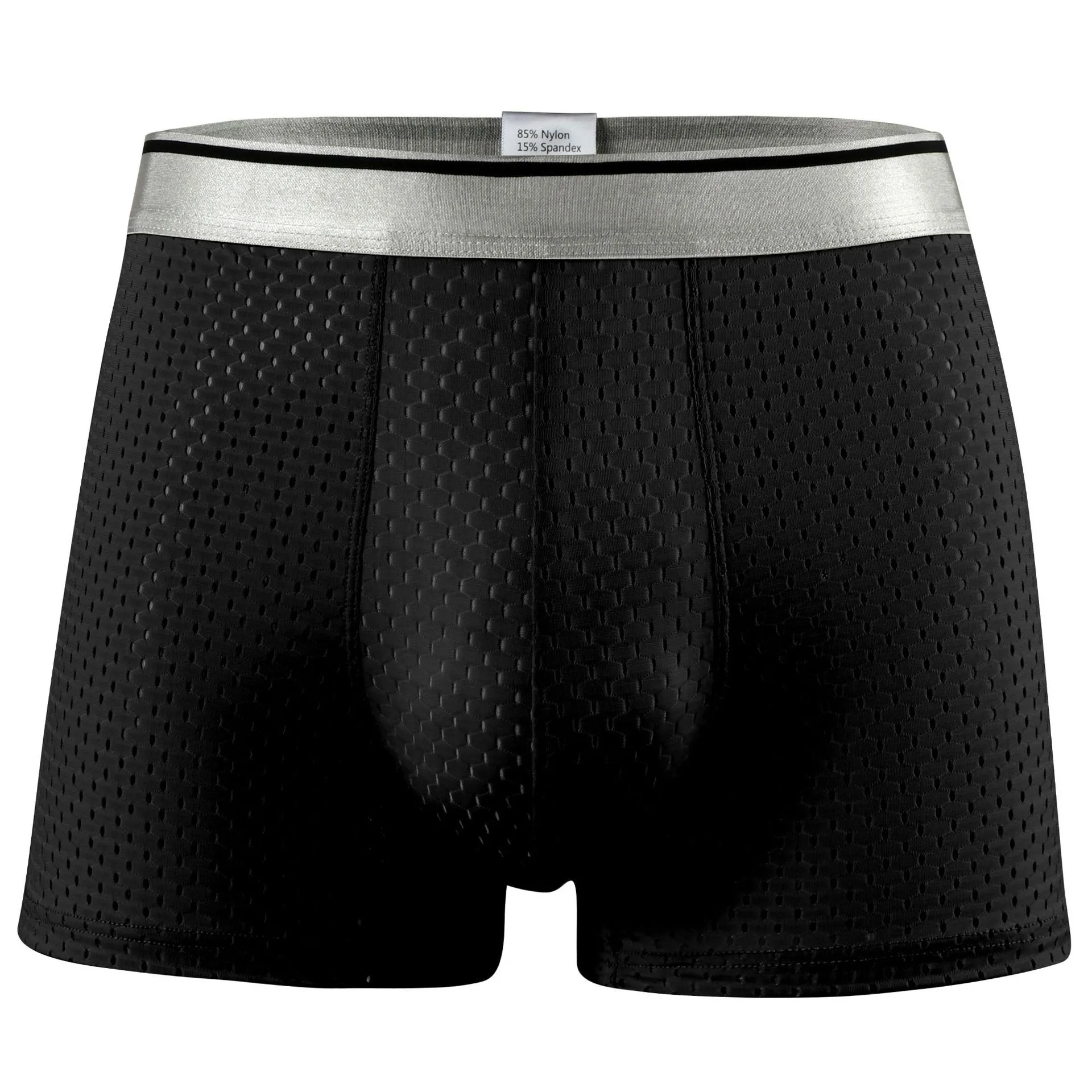 Plus Size 180KG Summer Boxer Underwear Men Ice Silk Mesh Honeycomb Breathable Cool Male Boxershorts 12XL 11XL 8XL 7XL Underpants