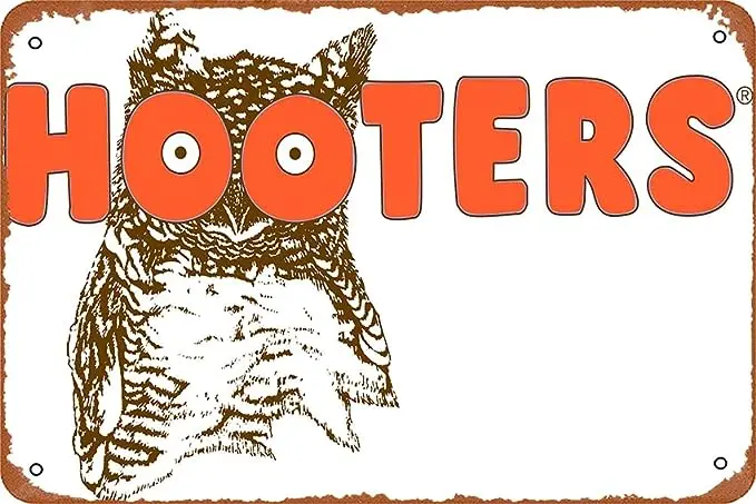 Retro Hooters PosterMetal Tin Vintage Sign Bar Music Club Man Cave Room Home Decor Wall Decor Birthday Gift Printing Plaque