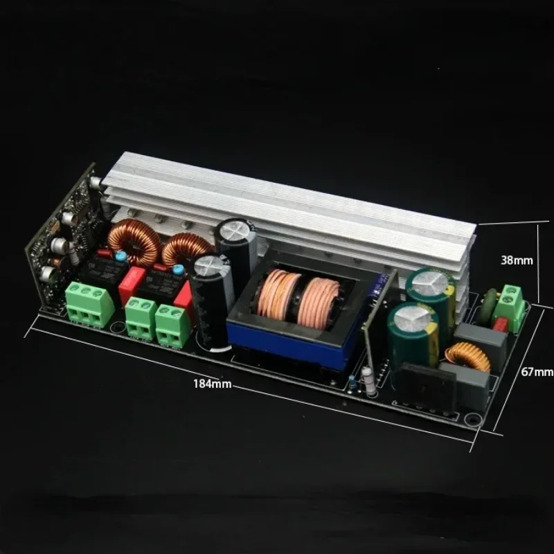 Stereo Digital Power Amplifier Board with Switching  Supply 2x300W Bridge  Speaker Protection
